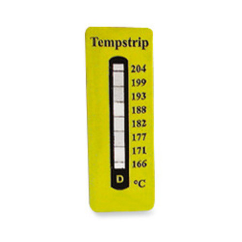 Tiras de medición de temperatura Irreversible, 166-171-177-182-188-193-199-204 °C