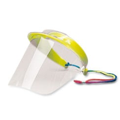 Face shield Polysoft, neon yellow