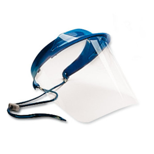 Face shield Polysoft, blue