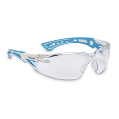 Gafas de seguridad RUSH+ SMALL, blanco/azul claro, RUSHPSPSI