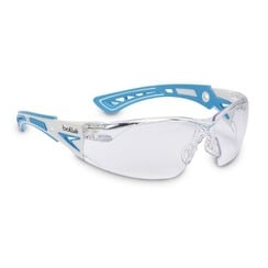 Schutzbrille RUSH+ SMALL, weiß/hellblau, RUSHPSPSI