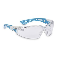 Veiligheidsbril RUSH+ SMALL, wit/lichtblauw, RUSHPSPSI