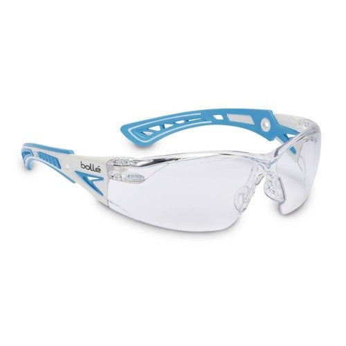 Safety glasses RUSH+ SMALL, white/light blue, RUSHPSPSI