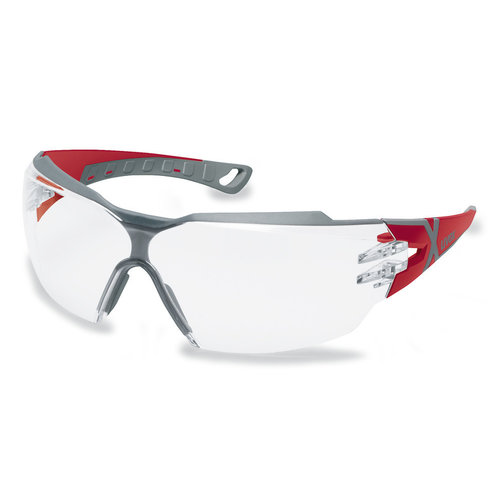 Occhiali di sicurezza pheos cx2, rosso grigio, 9198-258