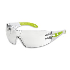 Safety glasses pheos s, white green, 9192-725