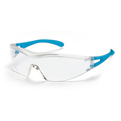 Gafas de seguridad x-one, incoloras, azul celeste
