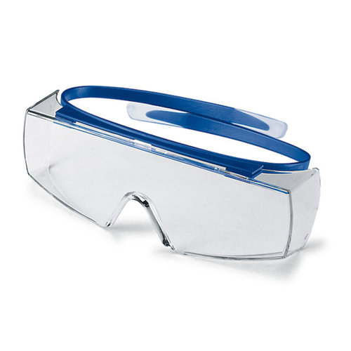Occhiali di sicurezza super OTG, incolori, blu