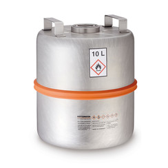 Safety collection container for flammable liquids, without level indication