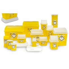 Sharpsafe waste bins® 9 to 13-l container, 5 pieces