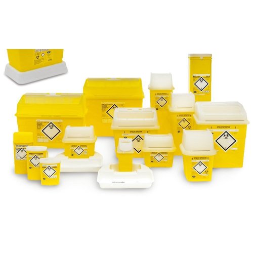 Bacs à déchets Sharpsafe® conteneur de 9 à 13 l, 5 pièces