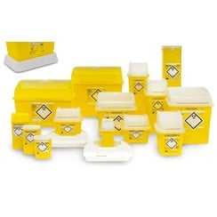 Afvalbakken Sharpsafe® 9 tot 13-l-container, 5 stuks