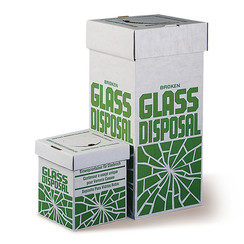 Waste bins for glass breakage, small