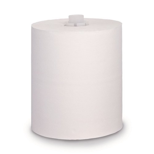 Disposable towel roll with unrolling from the outside