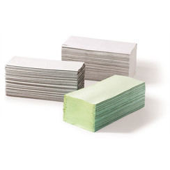 Disposable towels, 1-layer, crepe, layer fold, natural, 3648 sheet, 24 x 152 sheets