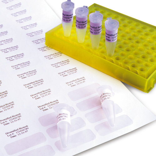Cryo-étiquettes Sur la feuille blanche, 29 x 44 mm, Gesch. pour: Tubes de centrifugeuse