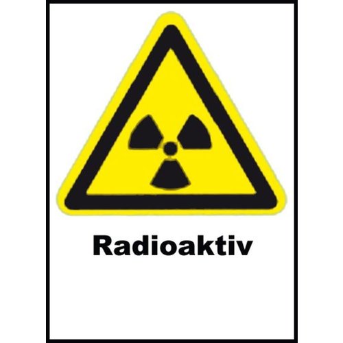 Radiation Warning, Radioactive, AluPress