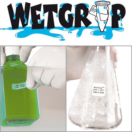 Etiquetas WetGrip, 2 x 13 mm, Gesch. para: barriles de 0,5 ml