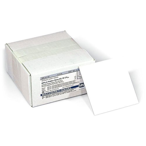 Placas HPTLC ALUGRAM® Xtra Nano-SILGUR / UV254 con Nano Gel de Sílice y zona de concentración, 10 x 10 cm