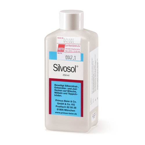 Reinigingsmiddel vlekkenverwijderaar Silvosol, 250 ml