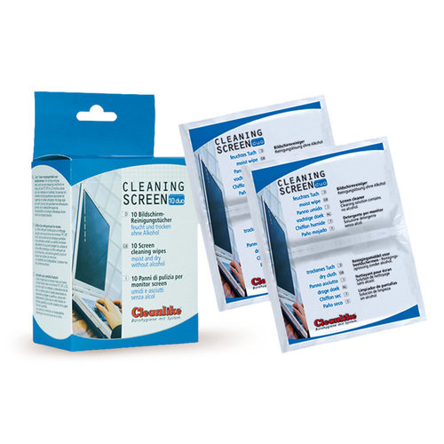 Office cleaner cleaning wipes for TFT displays