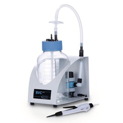 Extraction system BioChemVacuuCenter BVC Model Basic, BVC Basic G, 2 l glass collection bottle, with hose connections