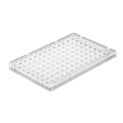 PCR plates 96-well, Low Profile, with half frame (raised)