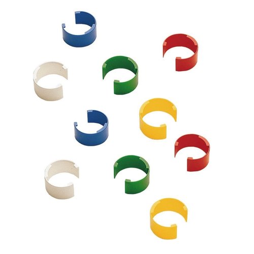 Accessoires pour pipettes microlitres Pipetteman® Neo, Coloris clips (5 couleurs assorties)