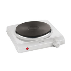 Heating plate, 180 mm, Heating plate, single, Upper, white enamelled, 1500 W