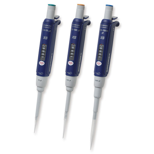 Single channel microliter pipette Acura® manual XS 826 TwiXS Pack, TwiXS G, 0,5-10 / 10-100 μl
