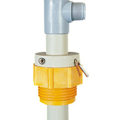 Toebehoren Vatkoppeling PP voor vatpompen PP / PTFE / AccuOne / EnergyOne, Gesch. voor: 2" stalen fijne schroefdraad (binnen) en adapter voor Tri-Sure® grove schroefdraad (binnen)