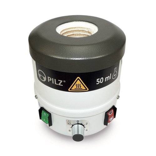 Manto calefactor Pilz® serie LP2-Protect Modelo LP2ER - ajustador de potencia de 0 a 100 %, 50 ml, 60 W