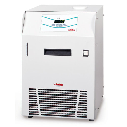 Recirculation chiller F-series, 20 °C: 500 W 10 °C: 400 W 5 °C: 300 W 0 °C: 250 W, F500