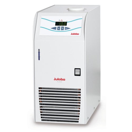 Recirculation chiller F-series, 20 °C: 250 W 10 °C: 220 W 5 °C: 210 W 0 °C: 180 W, F250