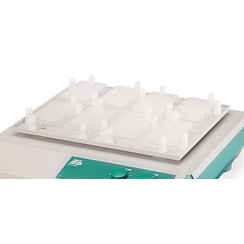 Accessoires et systèmes de support pour agitateur de plaques de microtitrage TiMix 5 Support avec bagues de tension pour plaques de microtitrage