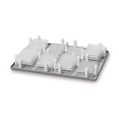 Accessori e sistemi di supporto per scuotitore di microtitolazione TiMix 5 Holder con grandi contenitori di tensione per piastre da 2 microtitolatori