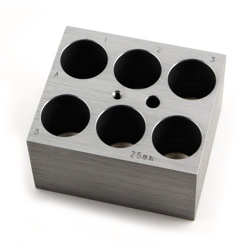 Accessories Changeover block for sample tubes/sample slides, Gesch. front: 6 tubes 25 mm
