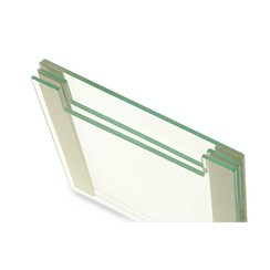 Notched Glass Plates  PROclamp MINI Wide with fixed spacers, 0.75 mm