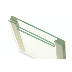 Notched Glass Plates  PROclamp MINI with fixed spacers, 0.5 mm
