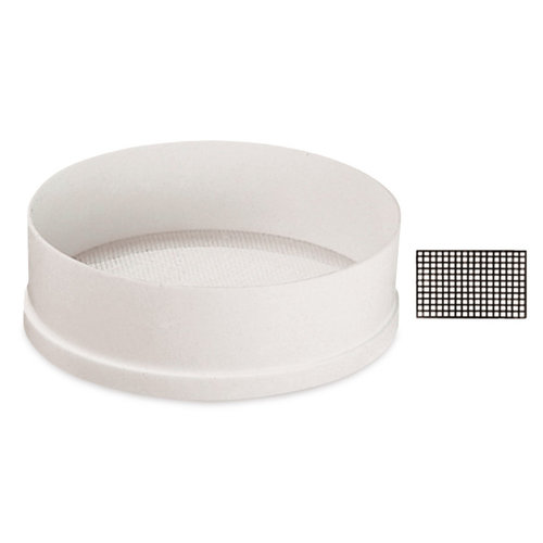 Flat plastic sieve