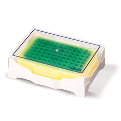 Koelbox   PCR, groen naar geel