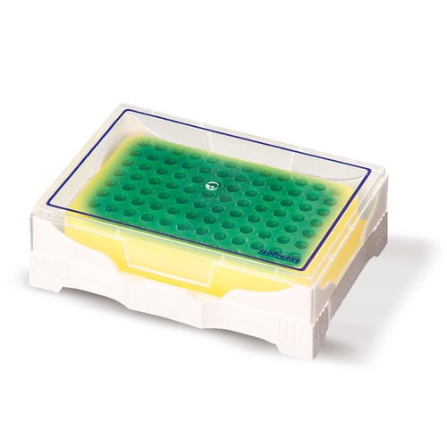 Koelbox   PCR, groen naar geel