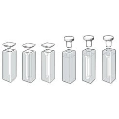 Glass cuvette optical glass Stop, Macro, 3.5 ml