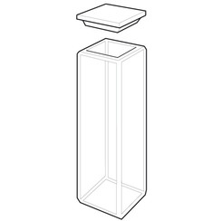 Cuvet de vidrio Fluorescencia
