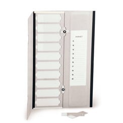 Preparation folder with one-piece hinged lid, Number of places needed: 6