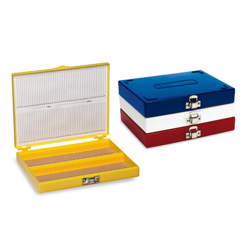 Slide boxes Hinged lid, red