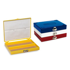 Slide boxes Hinged lid, white