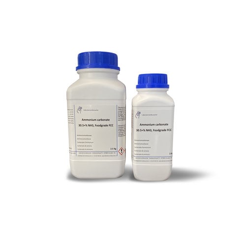 Ammonium Carbonate 30.5+% NH3, Food Grade FCC