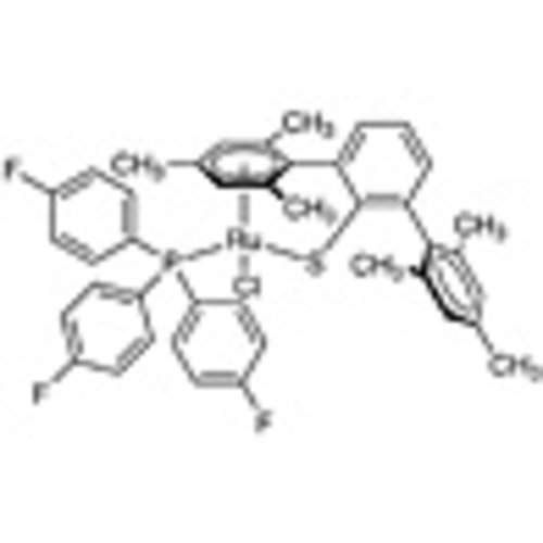 Chloro[(1,2,3,4,5,6-eta)-2,2'',4,4'',6,6''-hexamethyl[1,1':3',1''-terphenyl]-2'-thiolato-kappaS][tris(4-fluorophenyl)phosphine-kappaP]ruthenium(II) 100mg