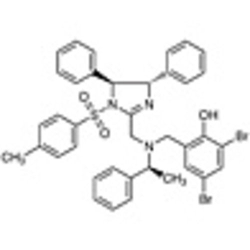 2,4-Dibromo-6-[[[[(4S,5S)-4,5-dihydro-4,5-diphenyl-1-tosyl-1H-imidazol-2-yl]methyl][(S)-1-phenylethyl]amino]methyl]phenol >90.0%(HPLC) 50mg