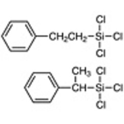 Trichloro(phenylethyl)silane (mixture of isomers) >98.0%(GC) 25g